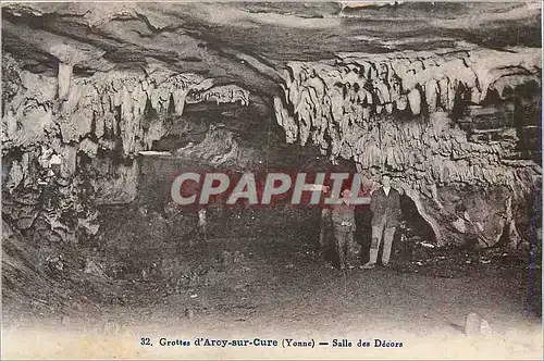 Cartes postales Grottes d'Arcy sur Cure (Yonne) Salle des Decors