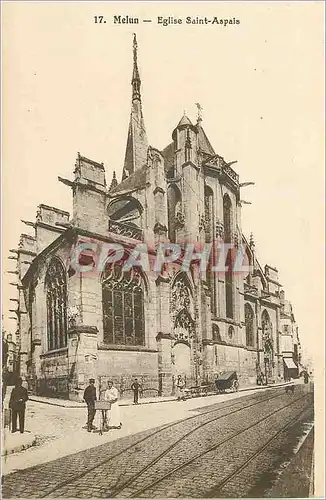 Ansichtskarte AK Melun Eglise Saint Aspais