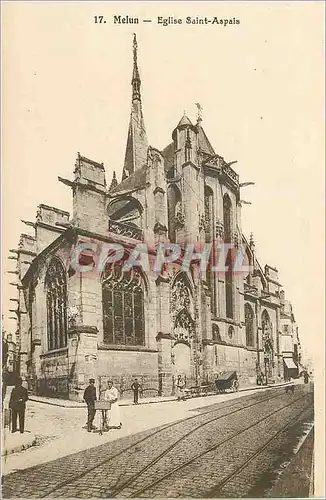 Cartes postales Melun Eglise Saint Aspais