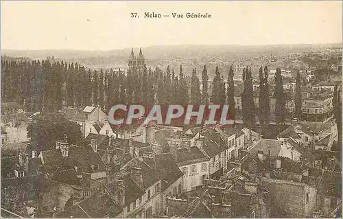 Cartes postales Melun Vue generale