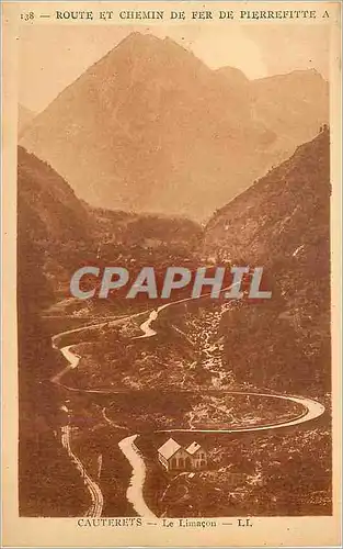 Cartes postales Cauterets Le Limacon Route et Chemin de Fer de Pierrefitte