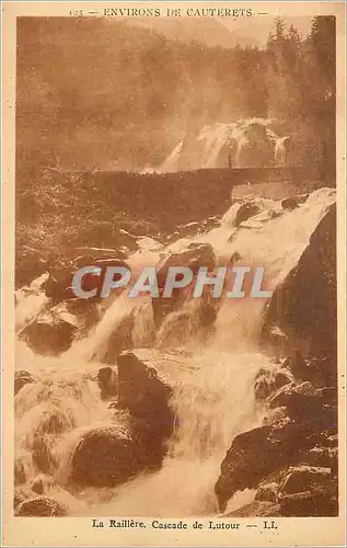 Cartes postales Environs de Cauterets La Raillere Cascade de Lutour