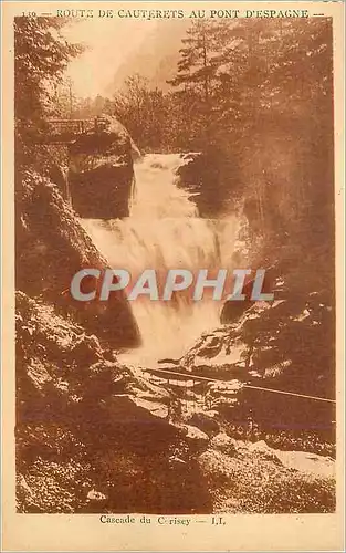 Cartes postales Cascade du Corisey Route de Cauterets au Pont d'Espagne