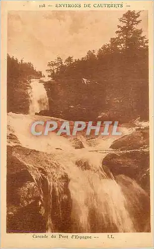 Ansichtskarte AK Environs de Cauterets Cascade du Pont d'Espagne