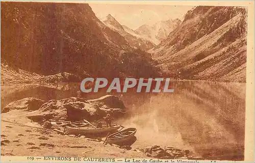 Ansichtskarte AK Environs de Cauterets Le Lac de Gaube et le Vignemale