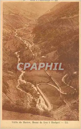 Cartes postales Luz Vallee du Baston Route de Luz a Bareges