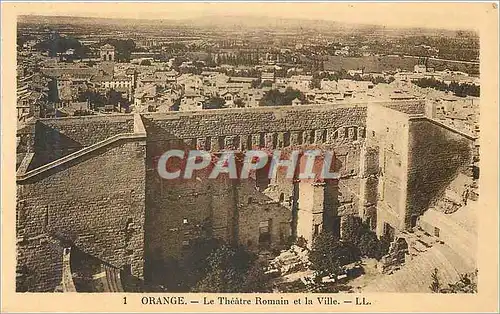 Cartes postales Orange Le Theatre Romain et la Ville