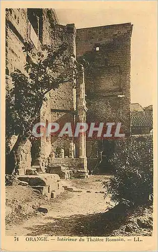 Cartes postales Orange Interieur du Theatre Romain