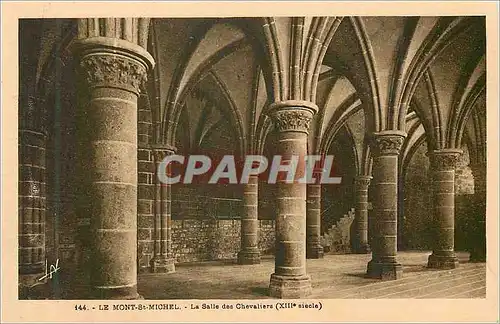 Cartes postales Le Mont St Michel La Salle des Chevaliers (XIIIe siecle)