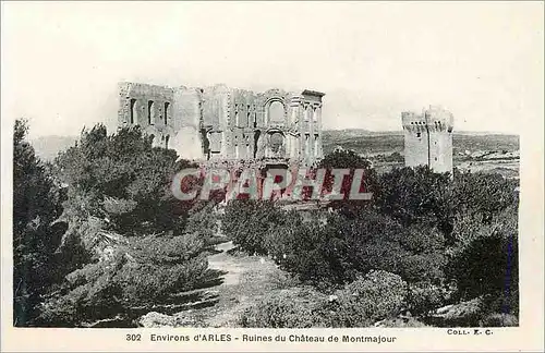 Cartes postales Montmajour Environs d'Arles Ruines du Chateau de Montmajour
