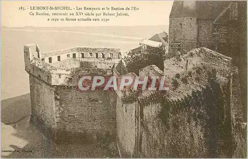 Ansichtskarte AK Le Mont Saint Michel Les Remparts et le Bastion de l'Est Ce Bastion construit au XVe siecle par