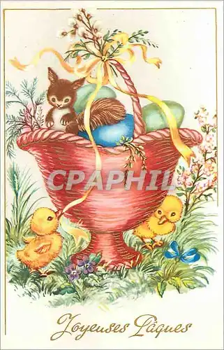 Cartes postales Joyeuses P�ques Ecureuil