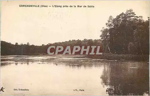 Cartes postales Ermenonville (Oise) L'Etang pres de la Mer de Sabie