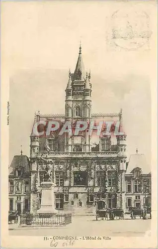 Cartes postales Compiegne L'Hotel de Ville