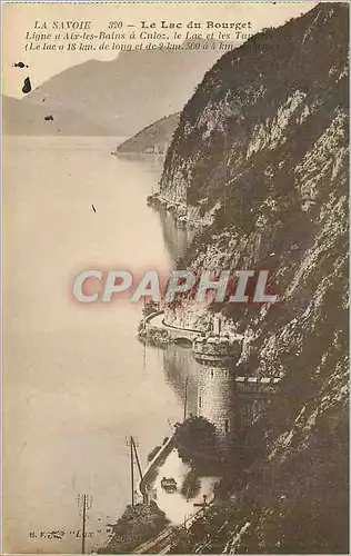 Cartes postales La Savoie Le Lac du Bourget Ligne a Aix les Bains a Culoz le Lac