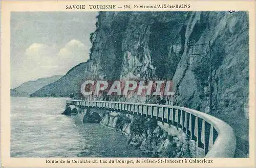 Cartes postales Savoie tourisme Environ d'Aix les Bains Route de la Corniche du Lac du Bourget de Brison St Inno