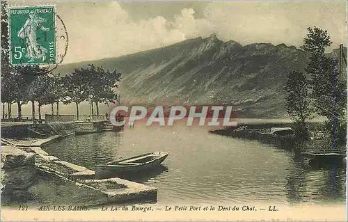 Cartes postales moderne Aix les Bains Le Lac du Bourget Le Petit Port et la Dent du Chat