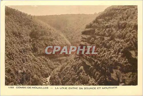 Cartes postales Combe de Nouailles La Loue entre sa source et Mouthier