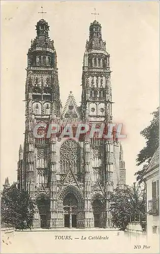 Cartes postales Tours La Cathedrale
