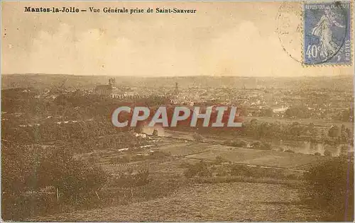 Cartes postales Mantes la Jolie Vue Generale prise de Saint Sauveur