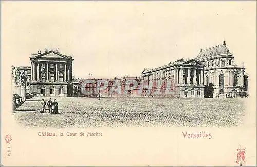Cartes postales Chateau la Cour de Marbre Versailles