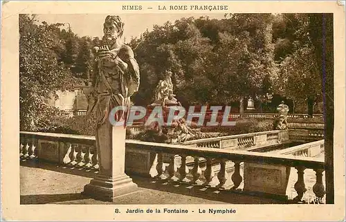 Ansichtskarte AK Nimes La Rome Francaise Jardin de la Fontaine Le Nymphee