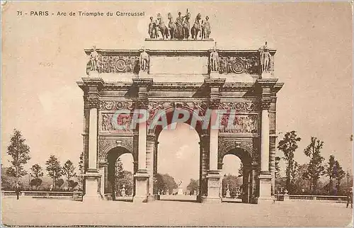 Ansichtskarte AK Paris Arc de Triomphe du Carroussel