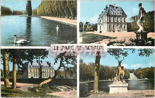 Cartes postales moderne Images de France Le Lac Le Chateau Le Parc La grande cascade Sceaux