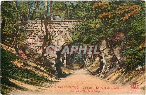 Cartes postales Saint Cloud Le Parc Le Pont du Diable