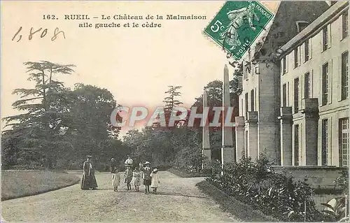 Cartes postales Rueil Le Chateau de la Malmaison aile gauche et le cedre