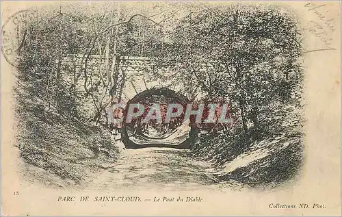 Cartes postales Saint Cloud Le Parc Le Pont du Diable
