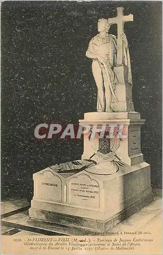 Cartes postales St Florent le Vieil (M L) Tombeau de Jacques Cathelineau Generalissime des Armees Vendienus