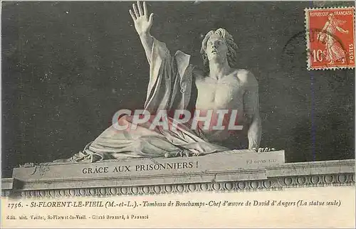 Ansichtskarte AK St Florent le Vieil (M L) Tombeau de Bonchamps Chef d'oeuvre de David d'Angers (La statue seule)
