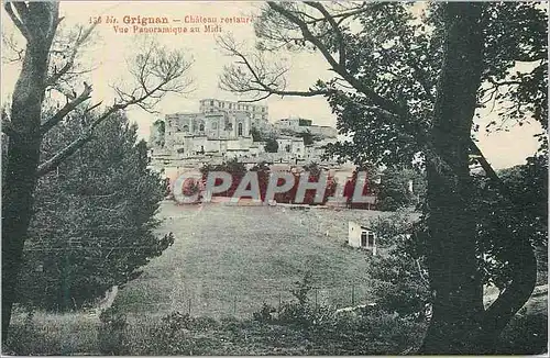 Ansichtskarte AK Grignan Chateau Restaure Vue Panoramique au Midi