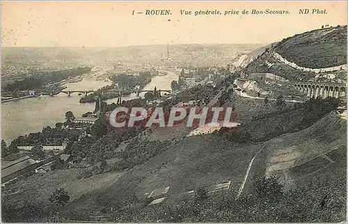 Ansichtskarte AK Rouen Vue generale prise de Bon Secours