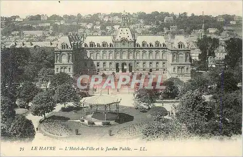 Cartes postales Le Havre L'Hotel de Ville et le Jardin Public