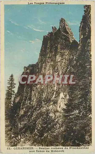 Cartes postales Gerardmer Sentier rocheux du Frankenthal aux flancs du Hohneck Les Vosges Pittoresques