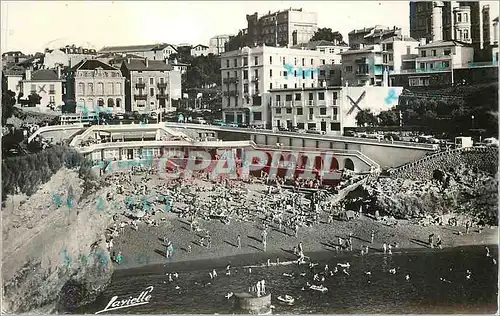 Moderne Karte Biarritz La plage du Port Vieux