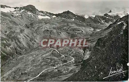 Cartes postales moderne Le Col de l'Iseran La plus haute route d'Europe Les Lacets de la route cote Tarentaise (Vue pris