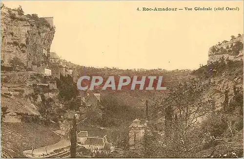 Cartes postales Roc Amadour Vue Generale (cote Ouest)