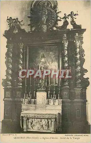 Cartes postales Queyras (Htes Alpes) Eglise d'Abries Antel de la Vierge