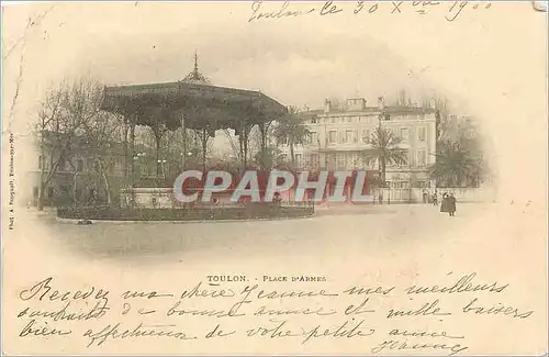 Cartes postales Toulon Place d'Armes (carte 1900)