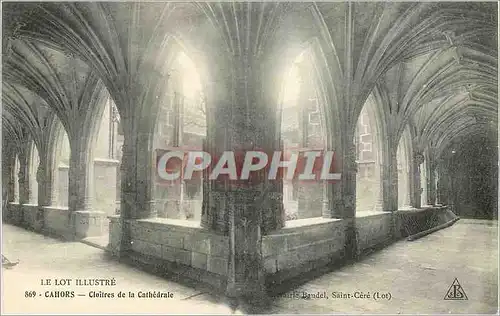 Cartes postales Le Lot Illustre Cahors Cloitres de la Cathedrale Cedric Baudel Saint Cere (Lot)