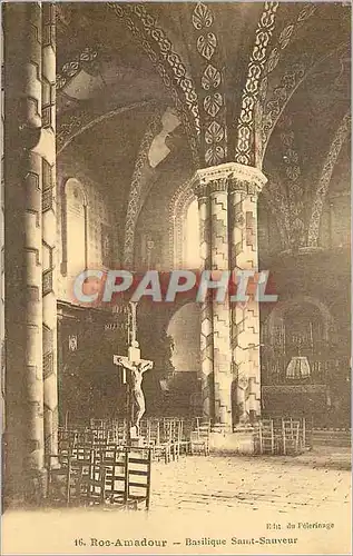 Ansichtskarte AK Roc Amadour Basilique Saint Sauveur