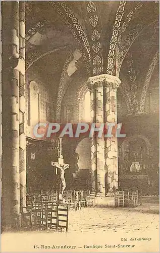Cartes postales Roc Amadour Basilique Saint Sauveur