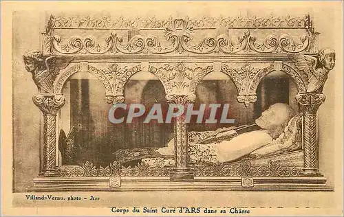 Cartes postales Corps du Saint Cur� d'Ars dans sa Chasse Villand Vernu