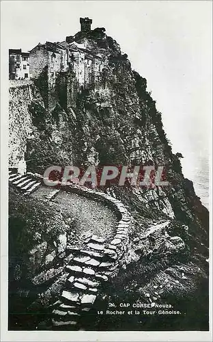 Cartes postales moderne Cap Corse Nauza Le Rocher et la Tour Genoise