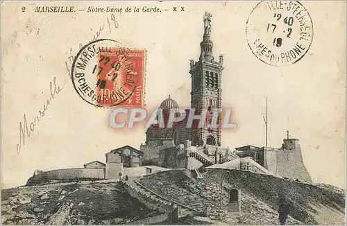 Cartes postales Marseille Notre Dame de la Garde