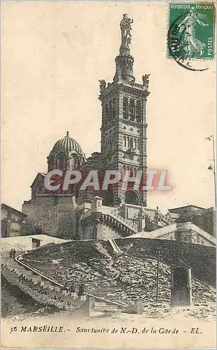 Cartes postales Marseille Notre Dame de la Garde Sanctuaire