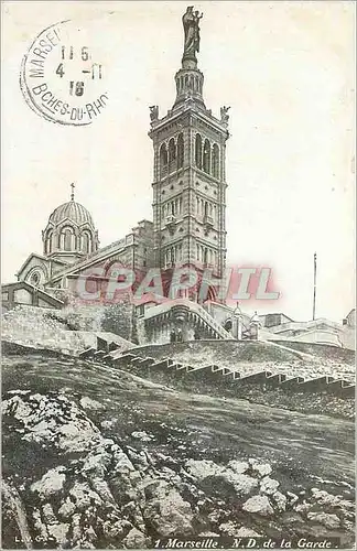 Cartes postales Marseille Notre Dame de la Garde